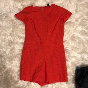 Banana republic coral romper